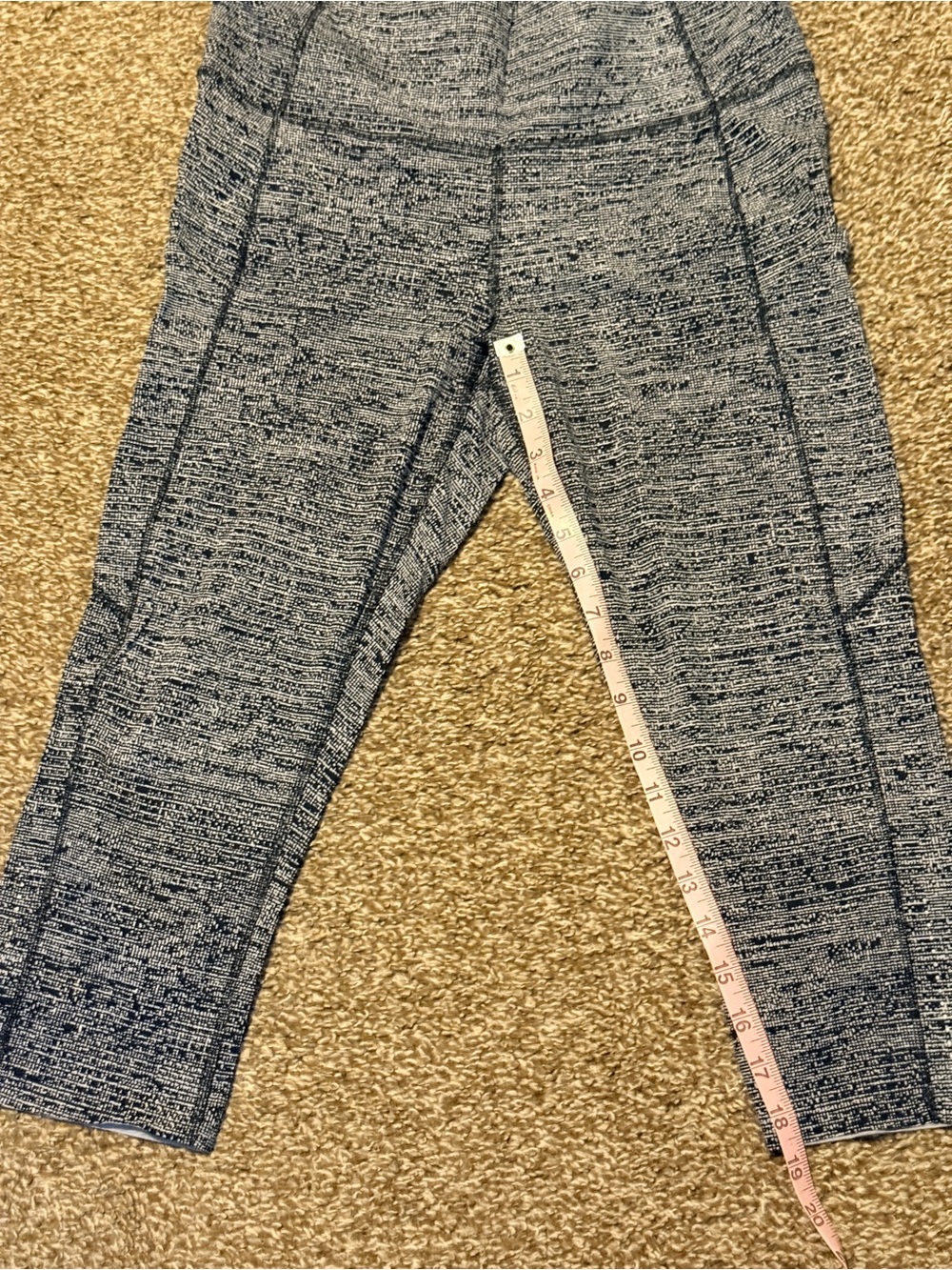 lululemon athletica Black/white Leggings
